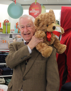 Mayor Reid likes the "Bears That Care" bears.