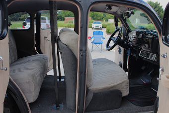 The inside of the car